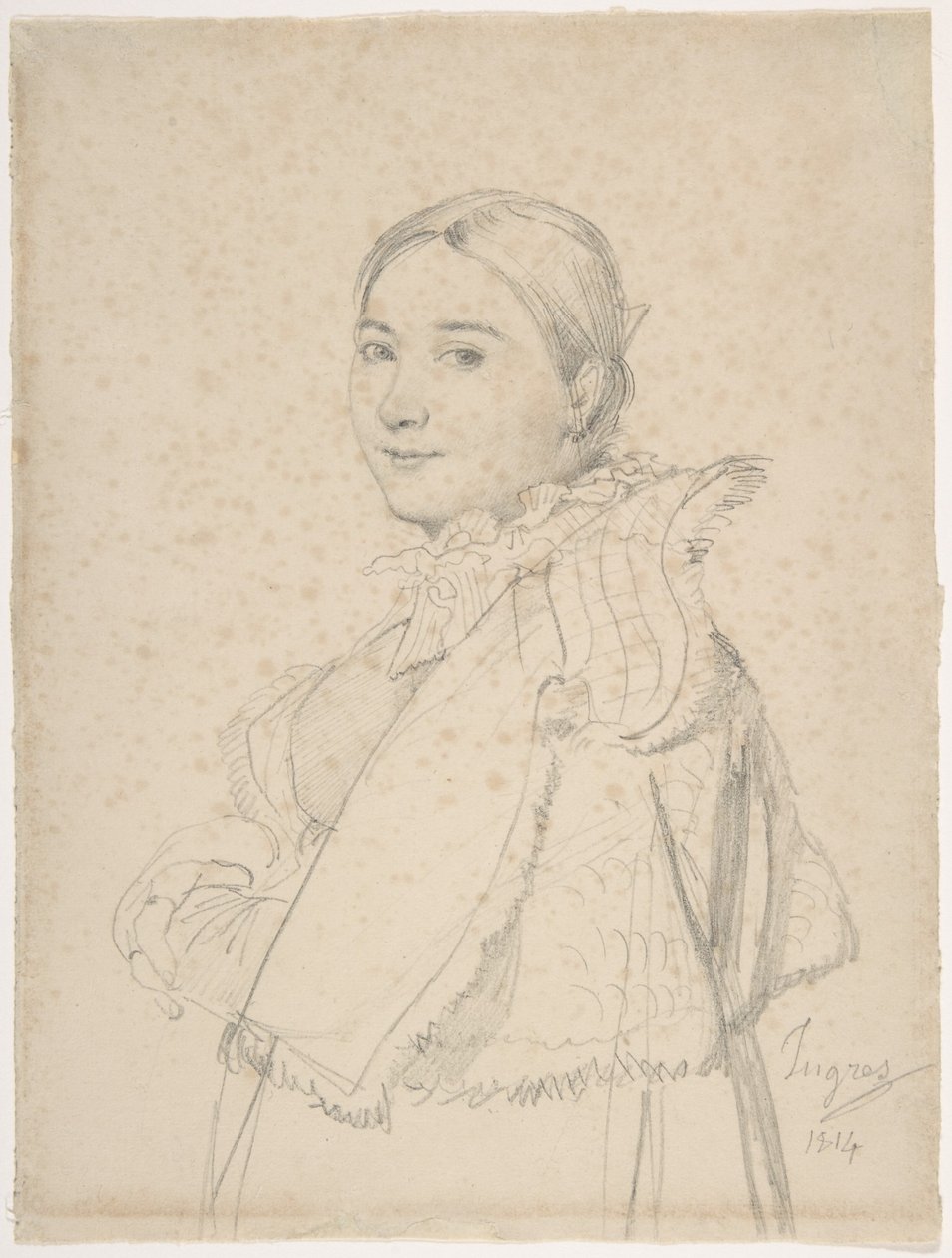 Madame Jean-Auguste-Dominique Ingres, rozená Madeleine Chapelle od Jean Auguste Dominique Ingres