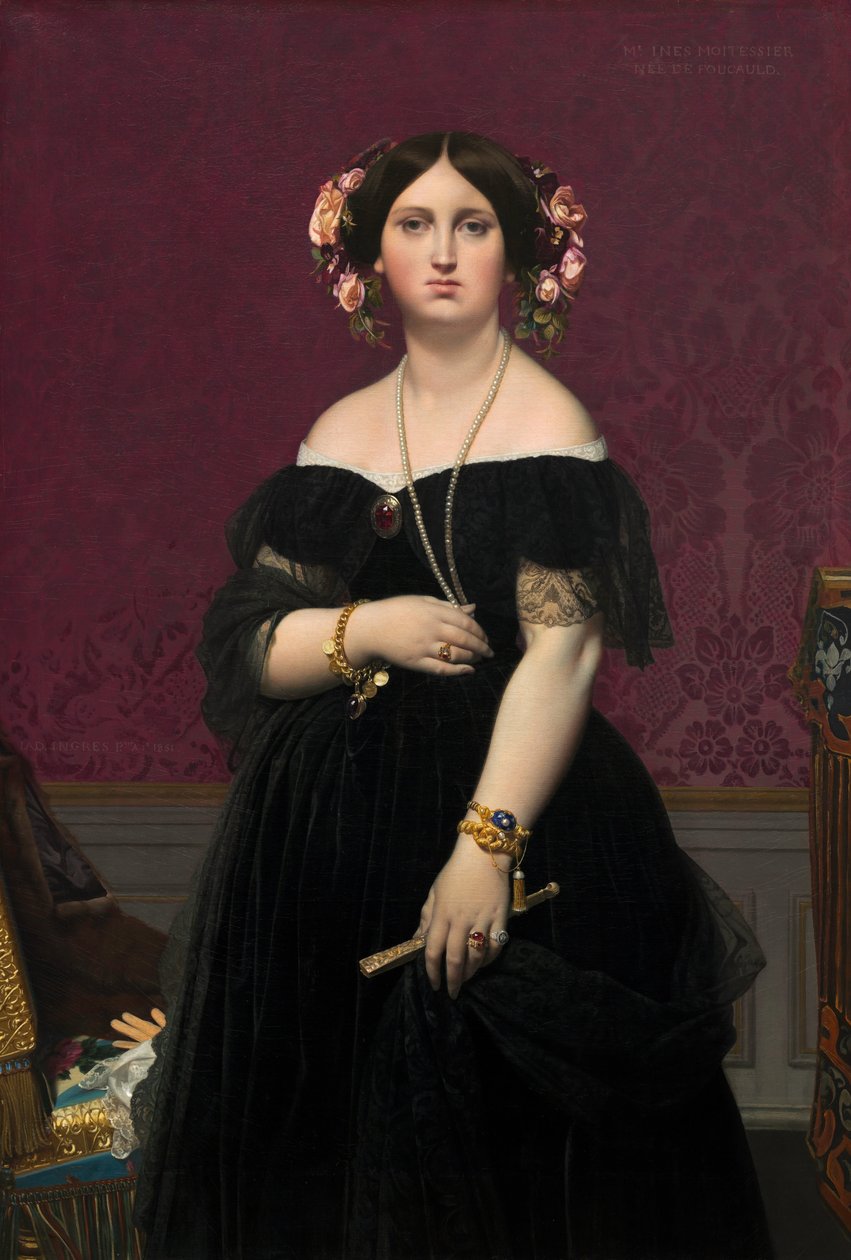 Madame Moitessier od Jean Auguste Dominique Ingres