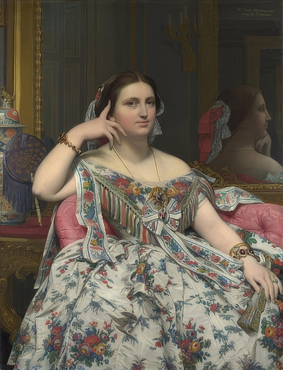 Madame Moitessier. 1856 od Jean Auguste Dominique Ingres