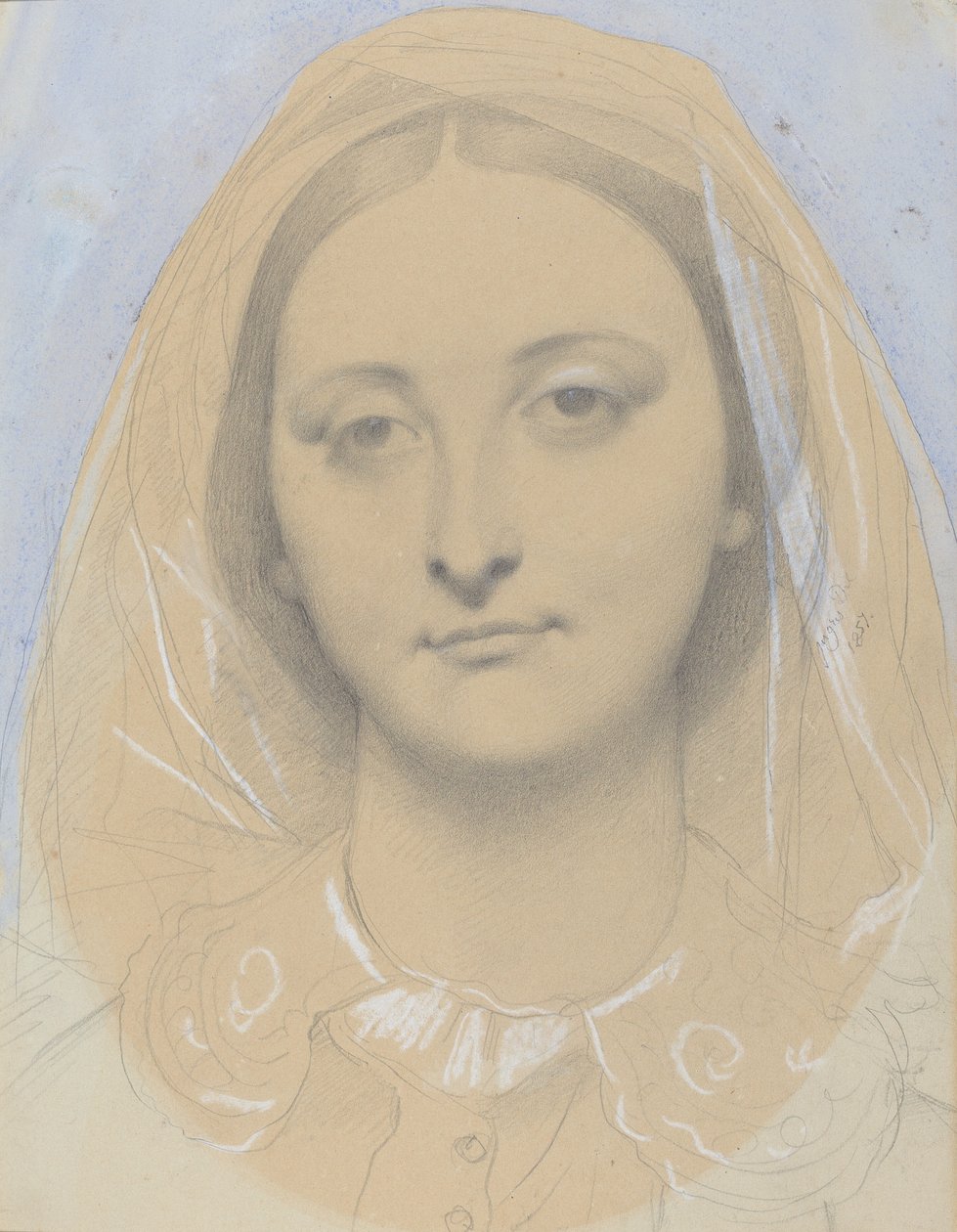 Slečna Mary de Borderieux (?) od Jean Auguste Dominique Ingres