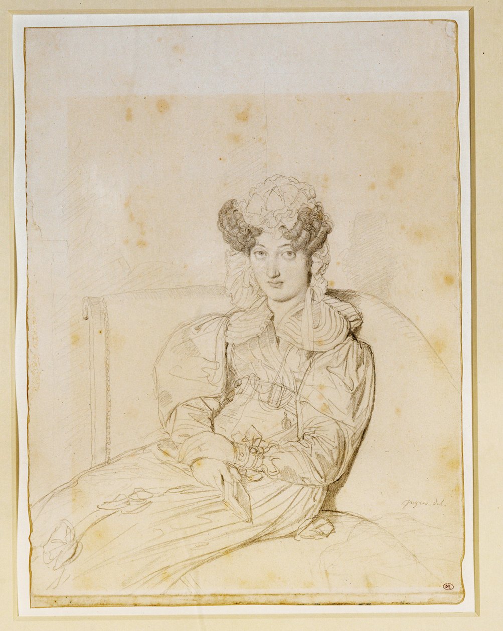 Marie Marcotte de Sainte Marie, švagrová Marcotte... od Jean Auguste Dominique Ingres