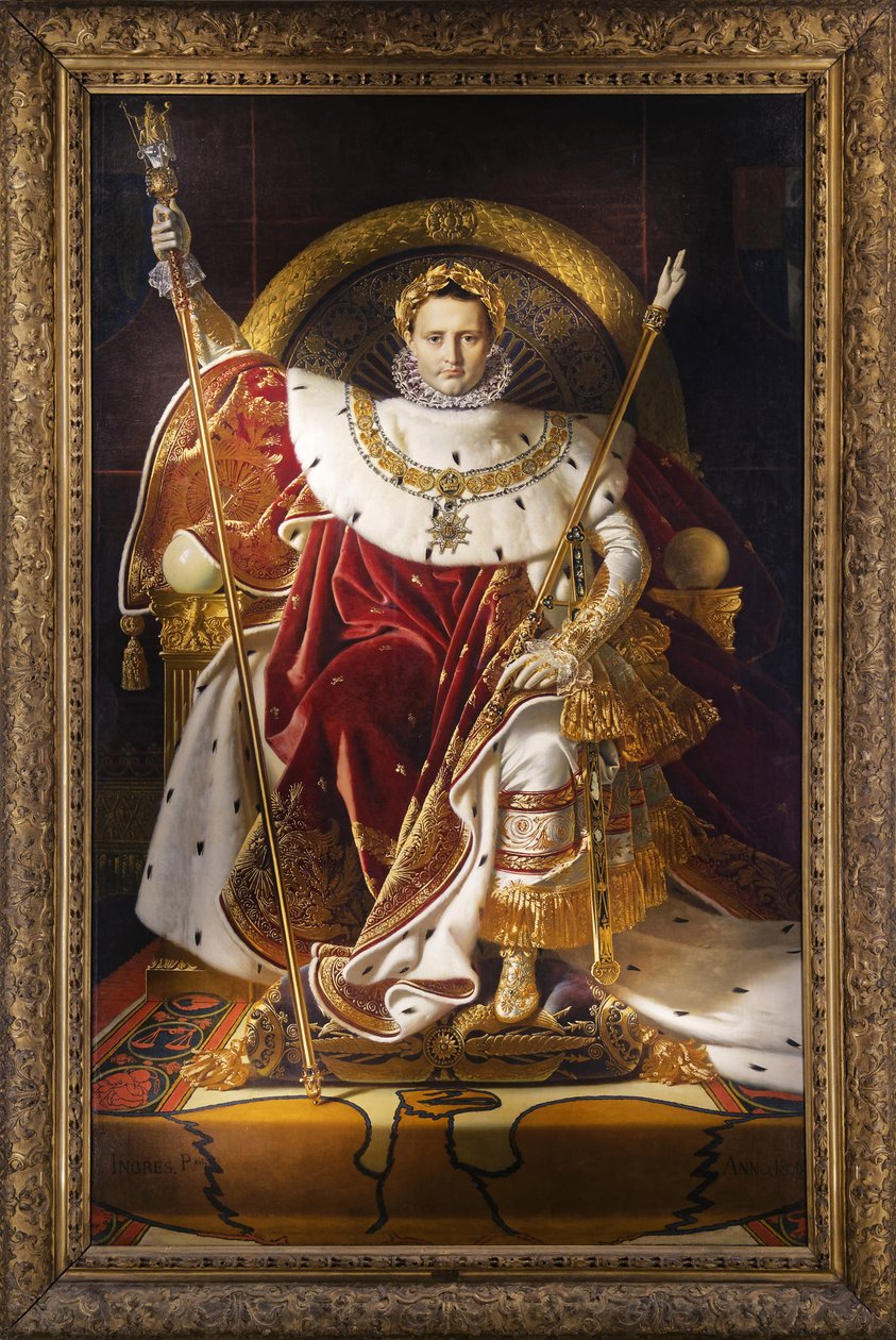 Napoleon I. na císařském trůnu, 1806 od Jean Auguste Dominique Ingres