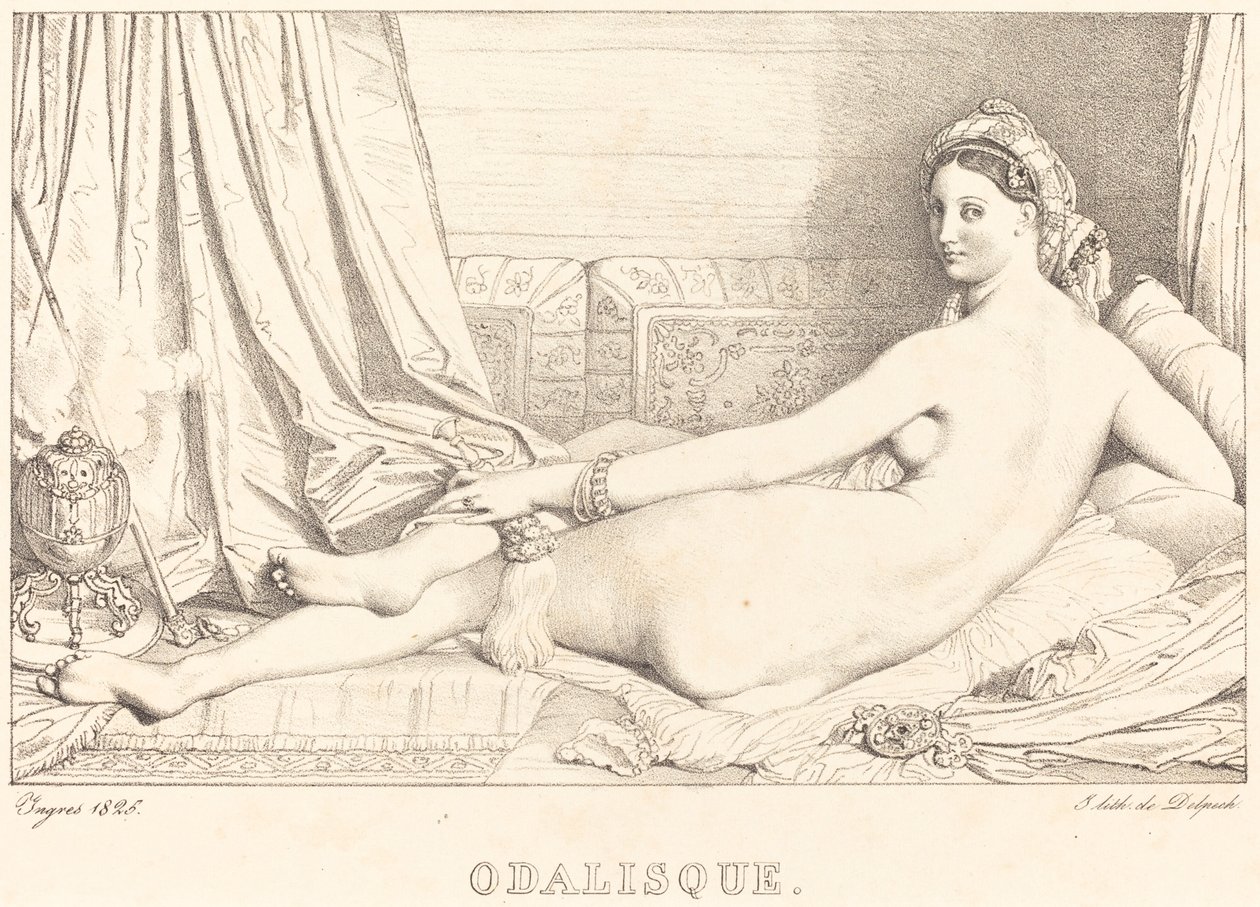 Odaliska od Jean Auguste Dominique Ingres