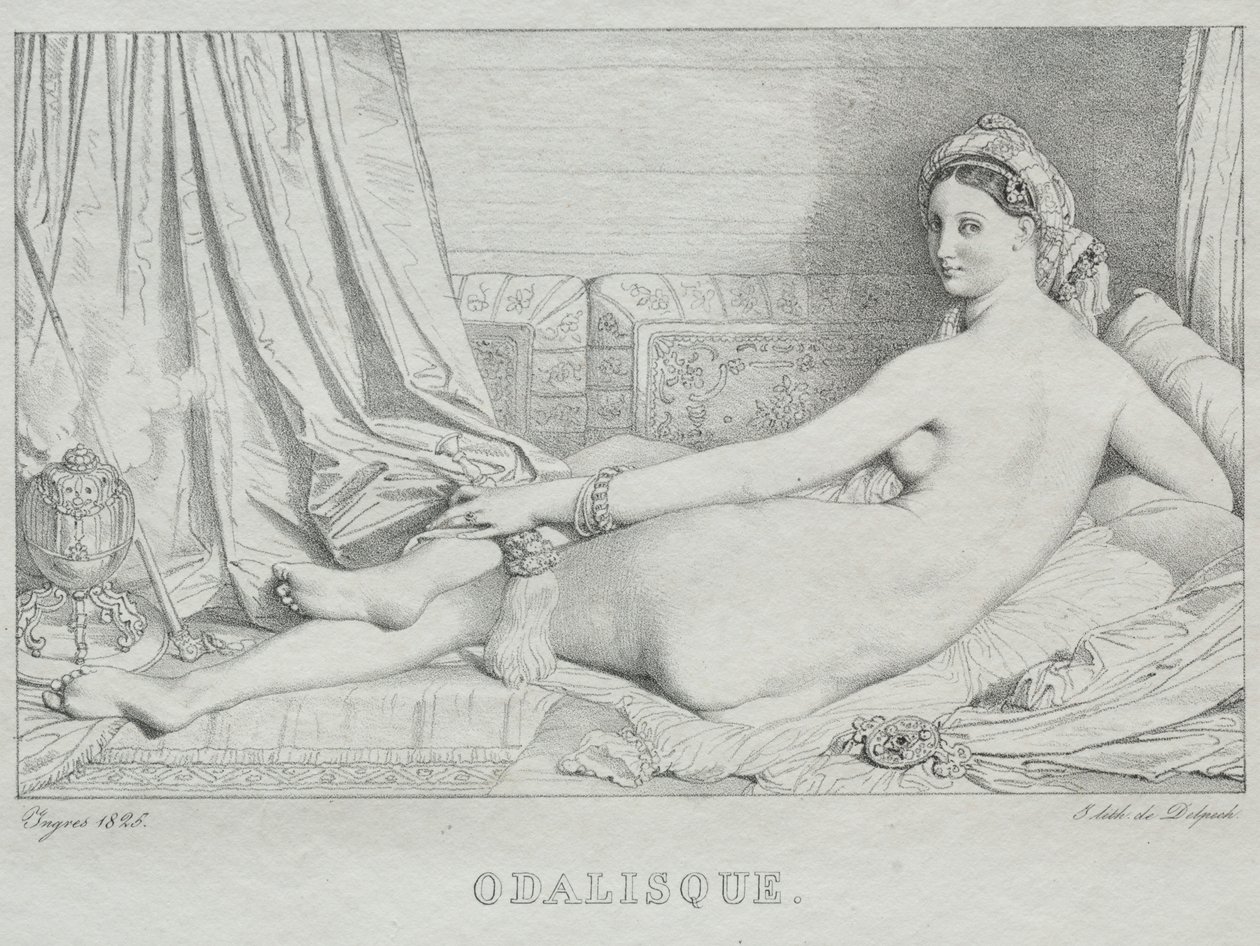 Odalisque, 1825. od Jean Auguste Dominique Ingres