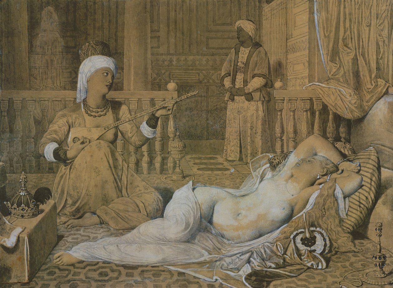 Odaliska s otrokem, 1858 od Jean Auguste Dominique Ingres