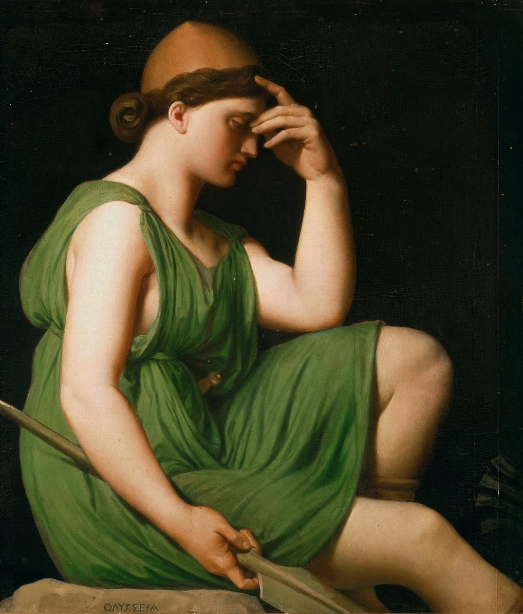 Odysseus. Studie k triumfu Homera, c. 1850. od Jean Auguste Dominique Ingres
