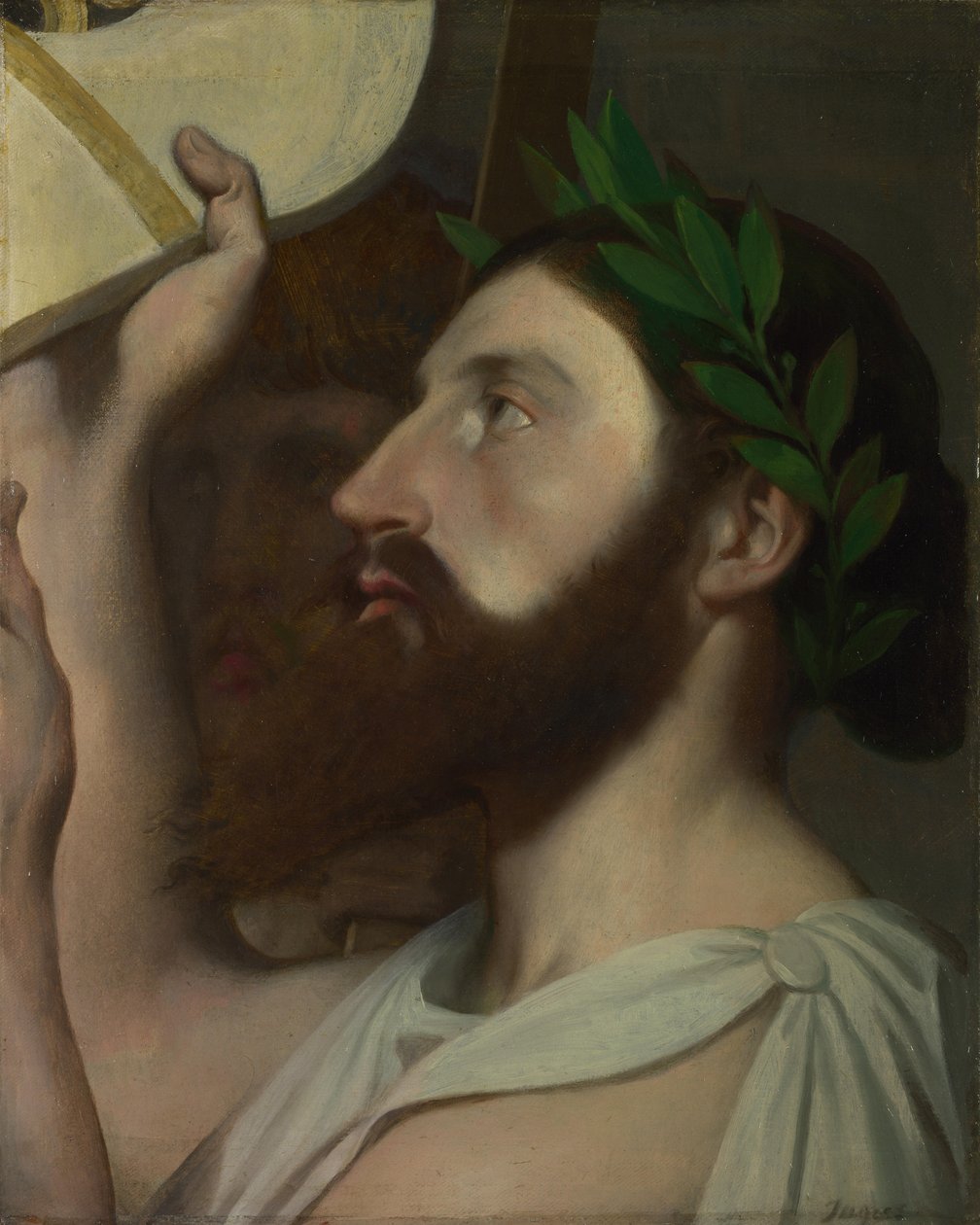 Pindar a Ictinus, mezi 1830 a 1867 od Jean Auguste Dominique Ingres