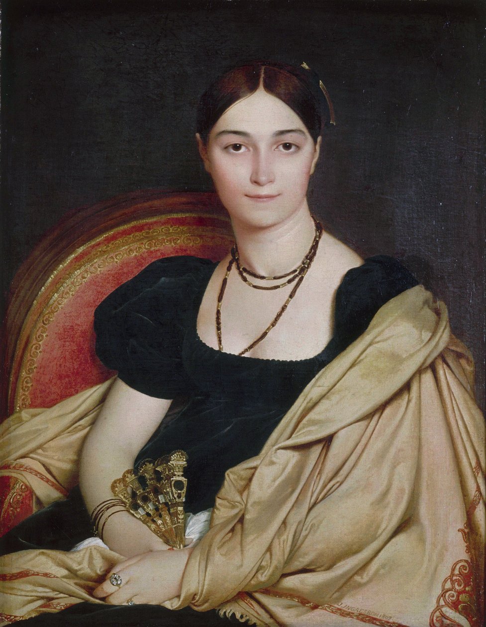 Portrét madam Duvauceyové od Jean Auguste Dominique Ingres