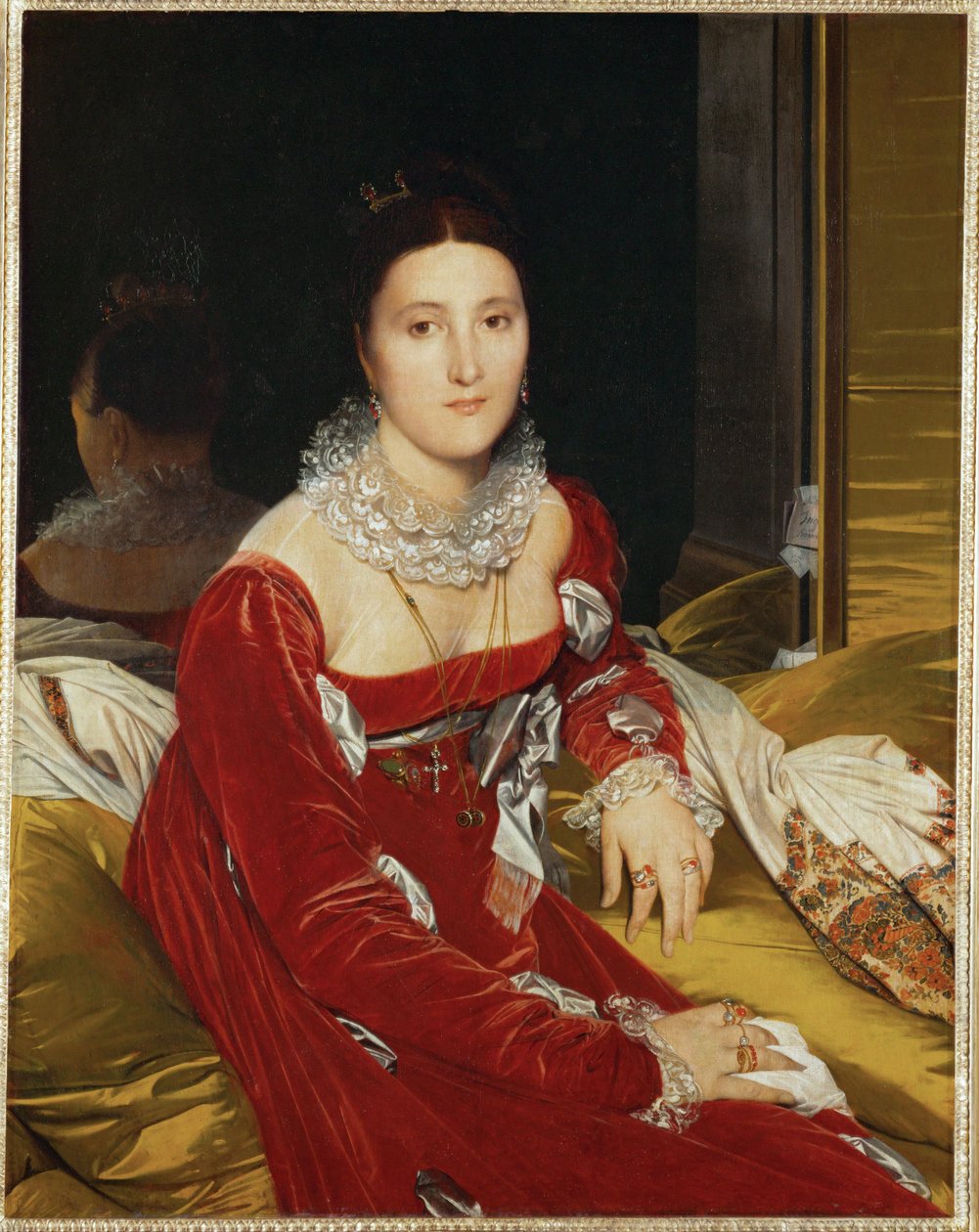 Portrét paní de Senonnes (malba na plátně) od Jean Auguste Dominique Ingres