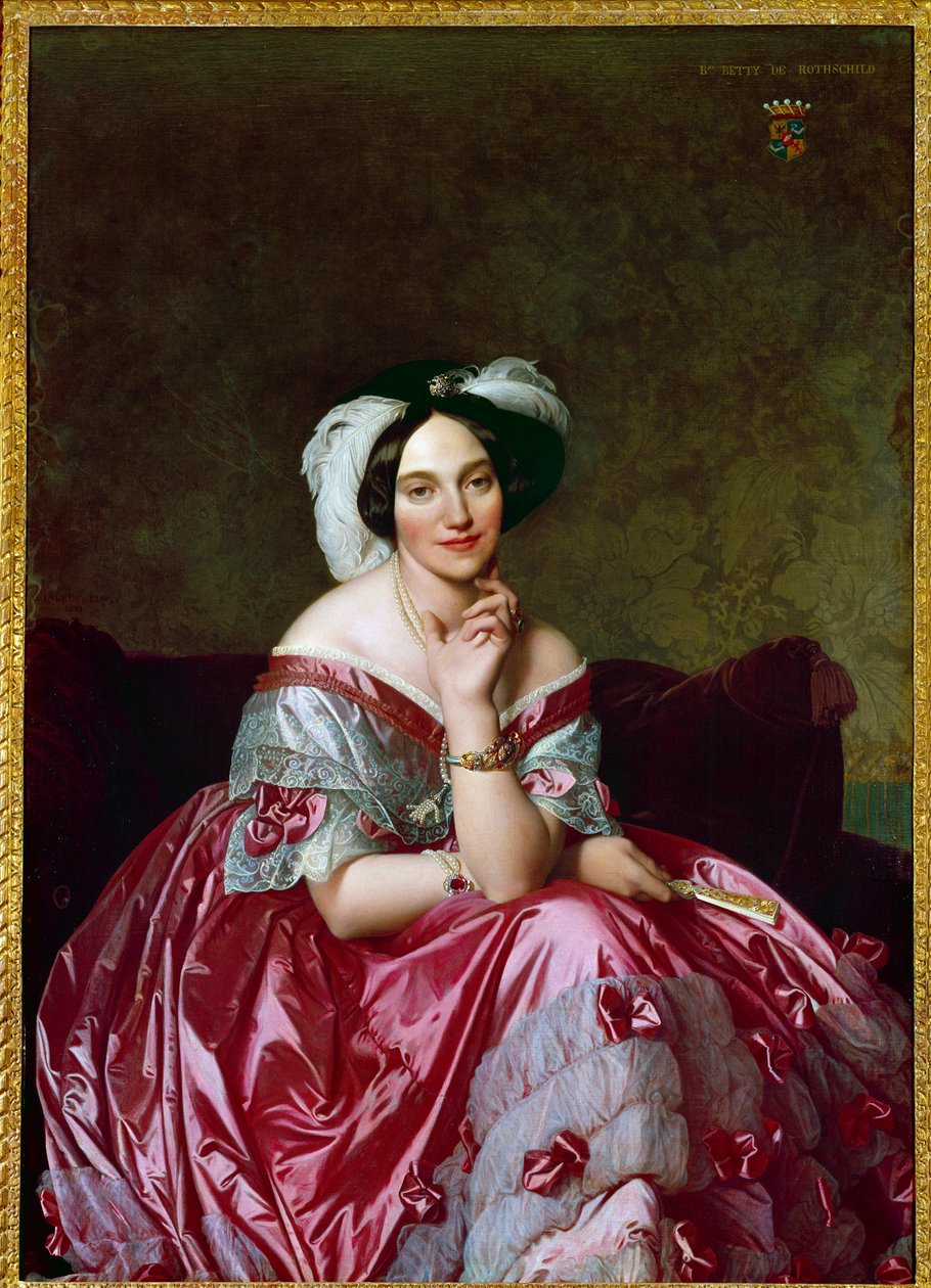 Portrét baronky Betty de Rothschild. Obraz Jean Auguste Dominique Ingres (1780-1867) od Jean Auguste Dominique Ingres