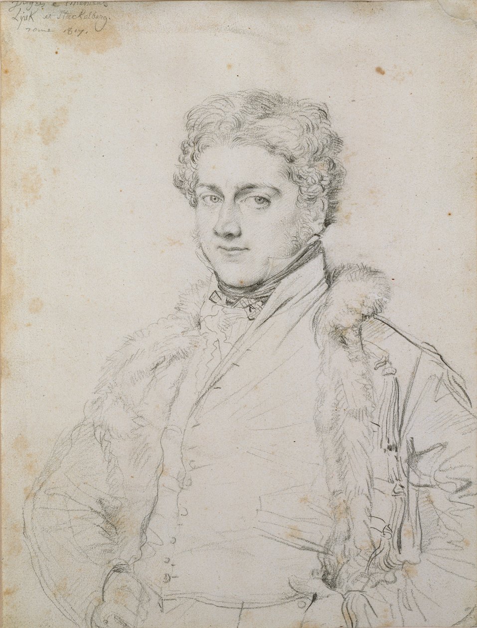 Portrét Charlese Roberta Cockerella, 1817 od Jean Auguste Dominique Ingres