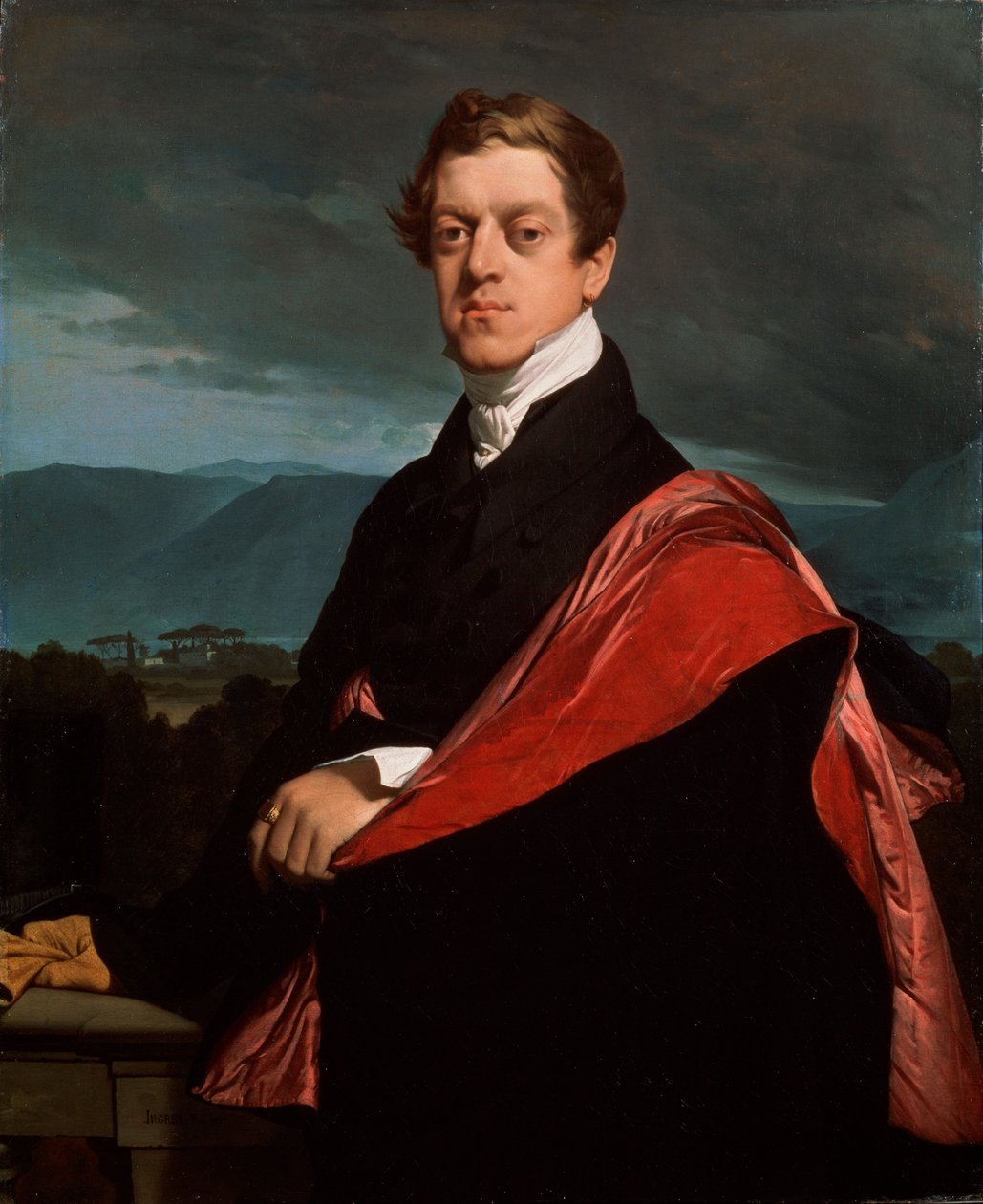Portrét hraběte Nikolay D. Guriev, 1792-1867, 1821. od Jean Auguste Dominique Ingres