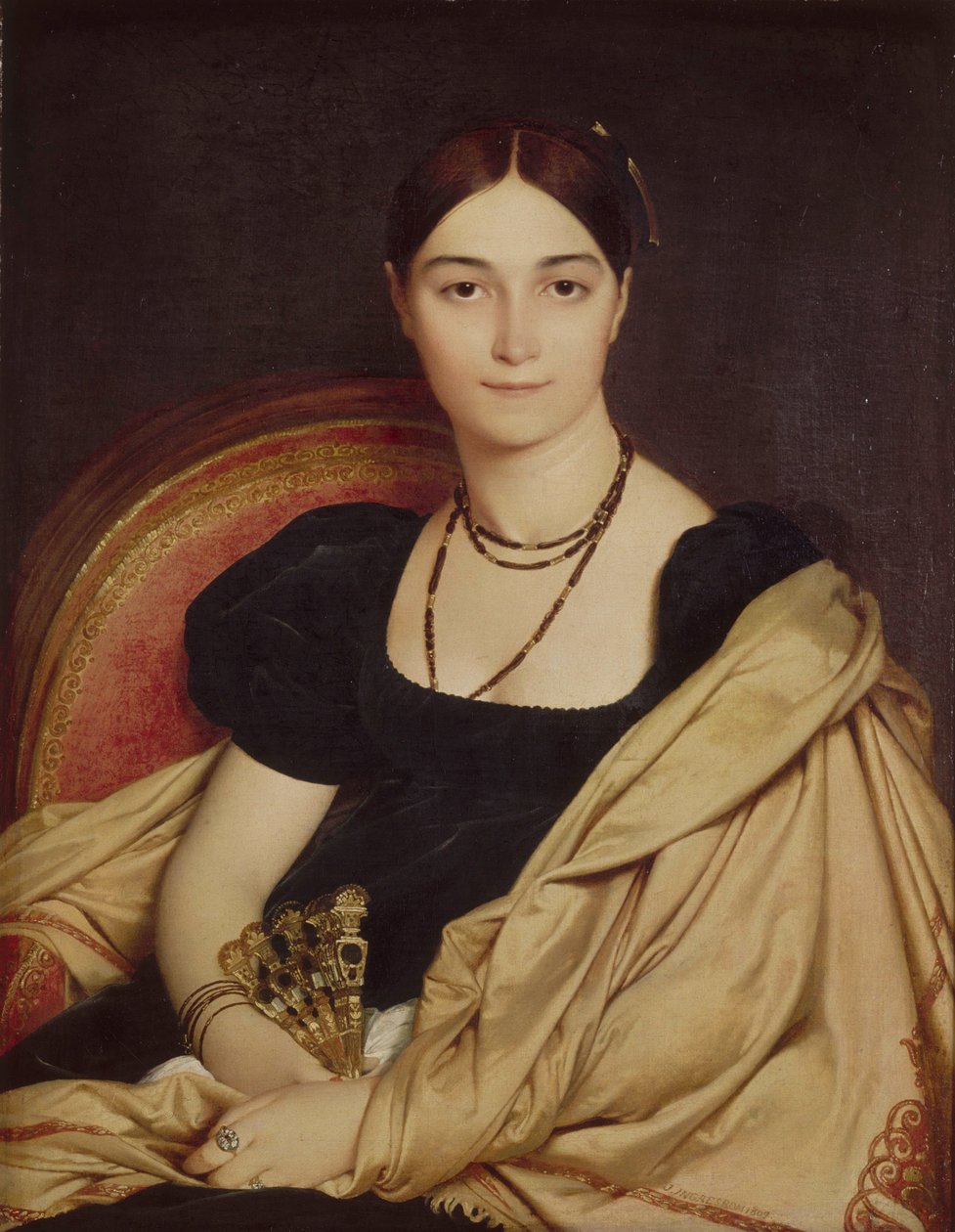 Portrét Madame Duvaucey, 1807 od Jean Auguste Dominique Ingres