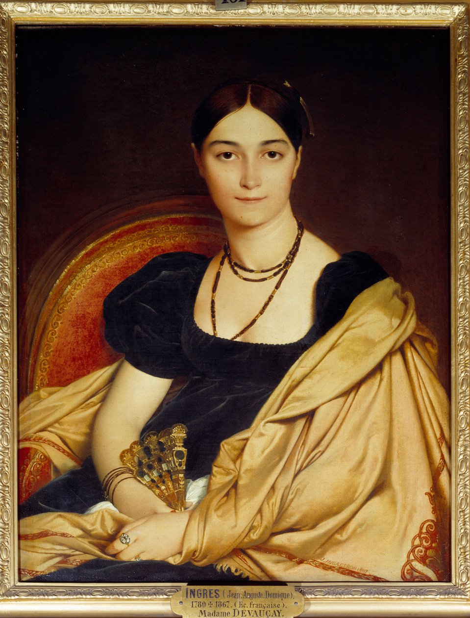 Portrét Madame de Vaucay (nebo Devaucay) rozené Nittis od Jean Auguste Dominique Ingres