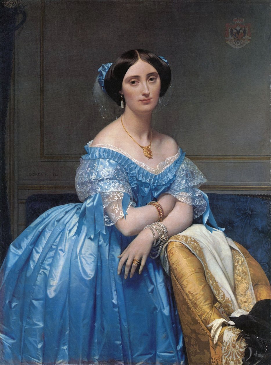 Portrét prince Alberta de Broglie od Jean Auguste Dominique Ingres