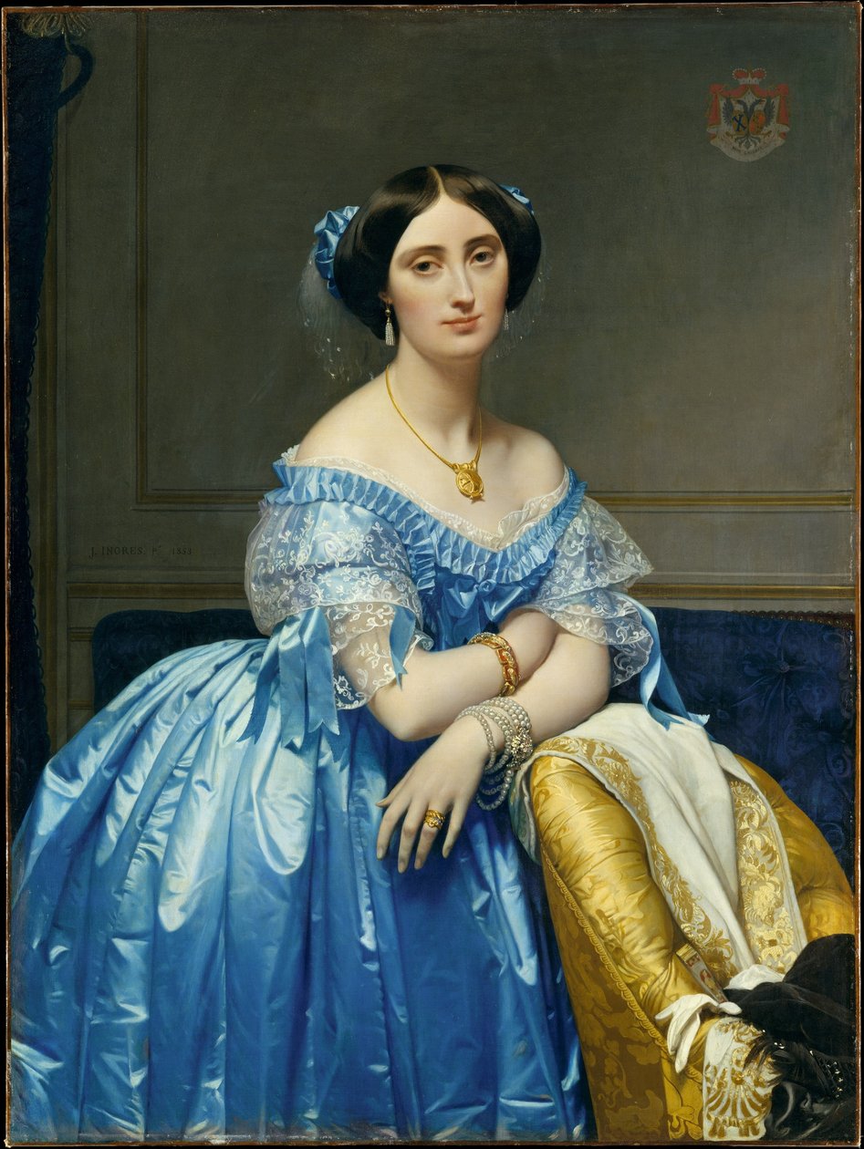 Portrét prince Alberta de Broglie od Jean Auguste Dominique Ingres