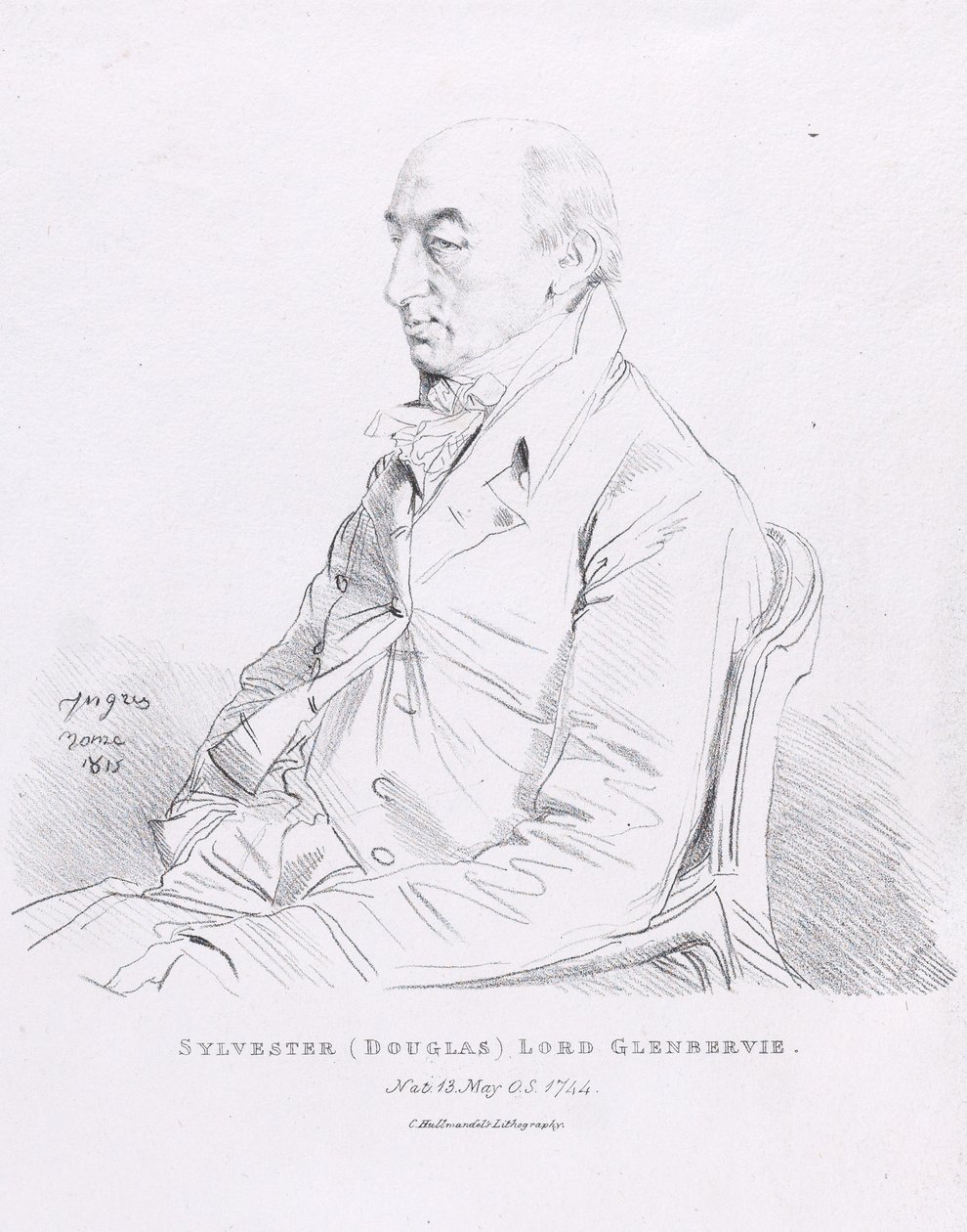 Portrét Sylvestera (Douglase), lorda Glenbervieho od Jean Auguste Dominique Ingres