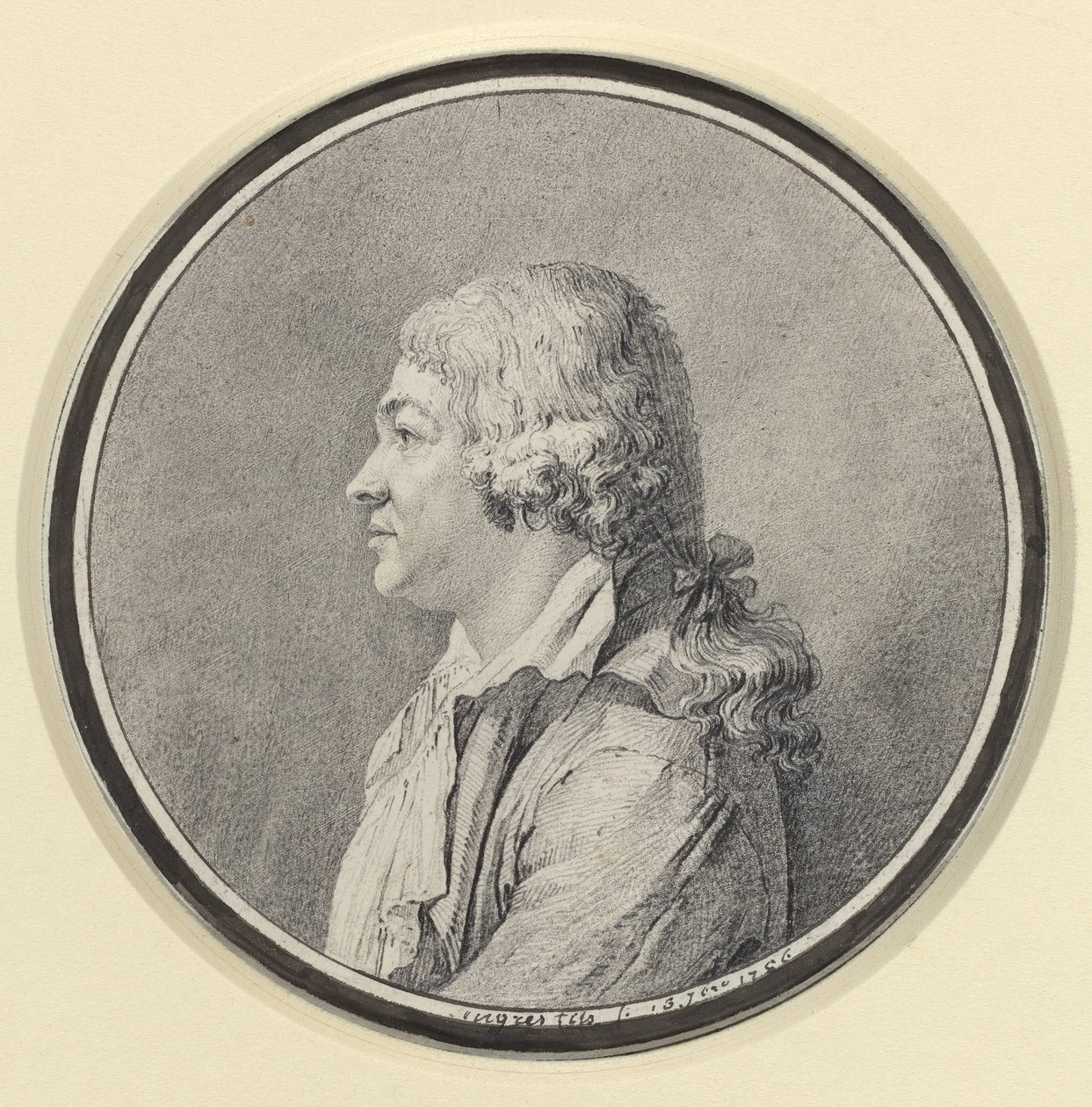 Portrét muže od Jean Auguste Dominique Ingres