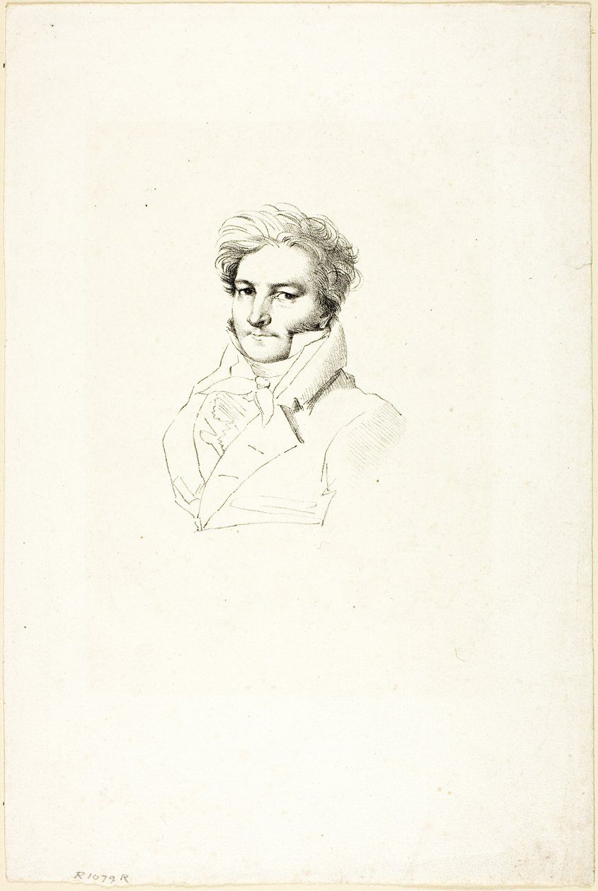 Portrét muže od Jean Auguste Dominique Ingres