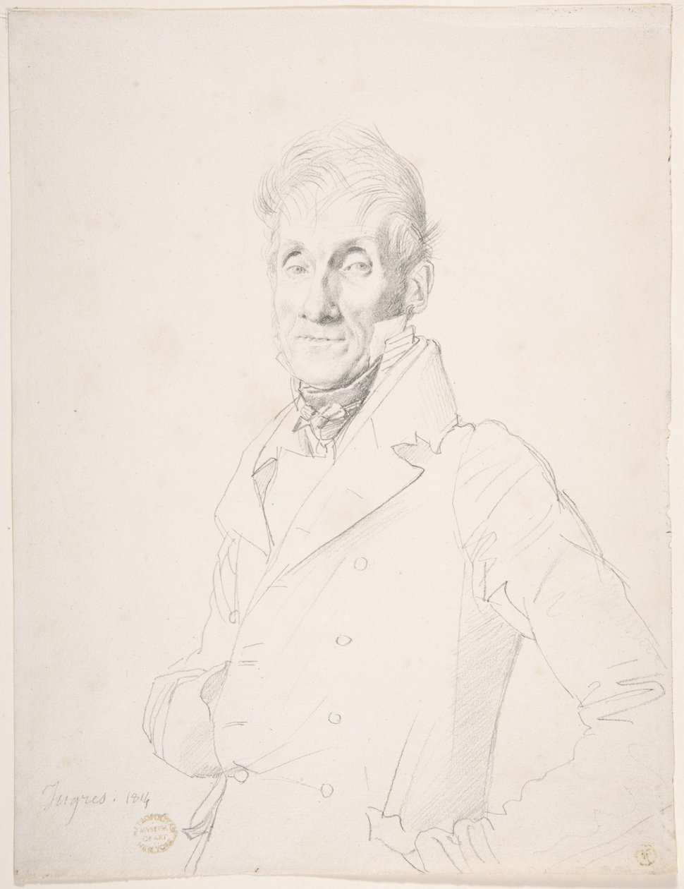 Portrét muže od Jean Auguste Dominique Ingres