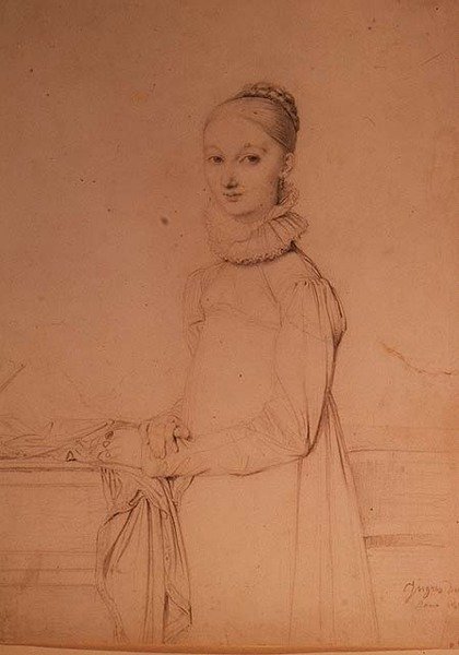 Portrét mladé dívky od Jean Auguste Dominique Ingres