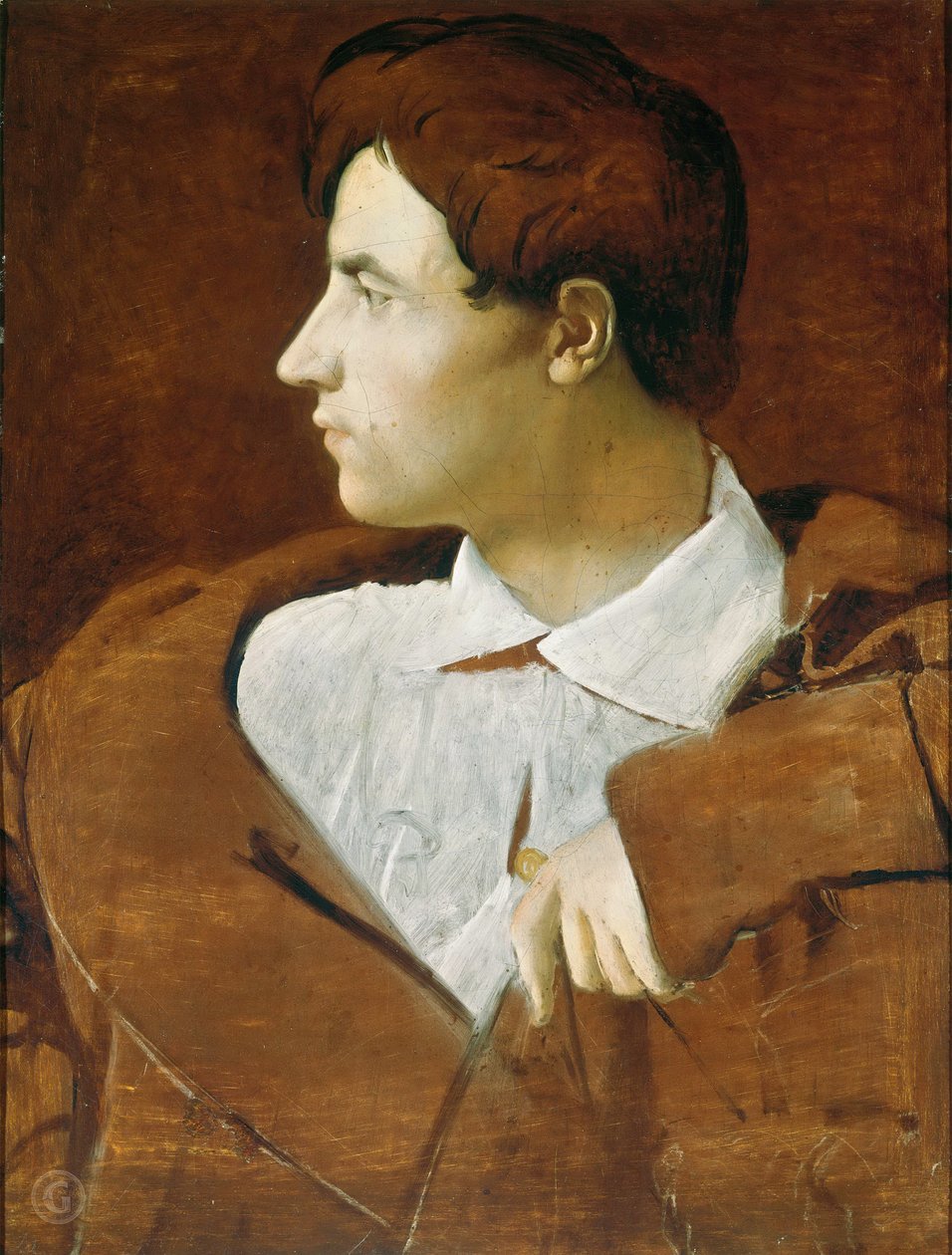 Portrét architekta Jean-Baptiste Desdéban 1781-1833, c. 1810. od Jean Auguste Dominique Ingres