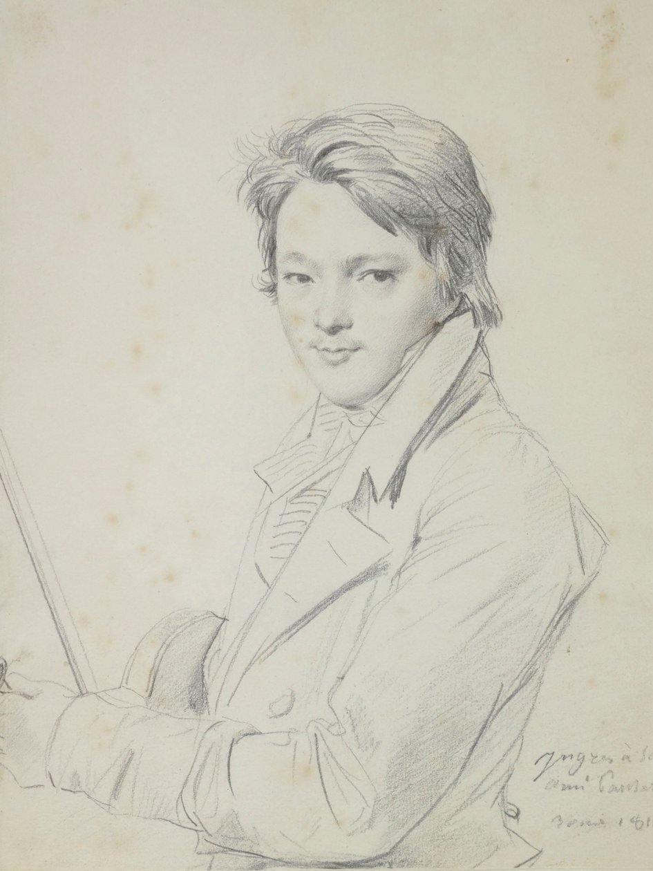 Portrét skladatele Auguste-Mathieu Panserona 1796-1859, 1815-1818. od Jean Auguste Dominique Ingres