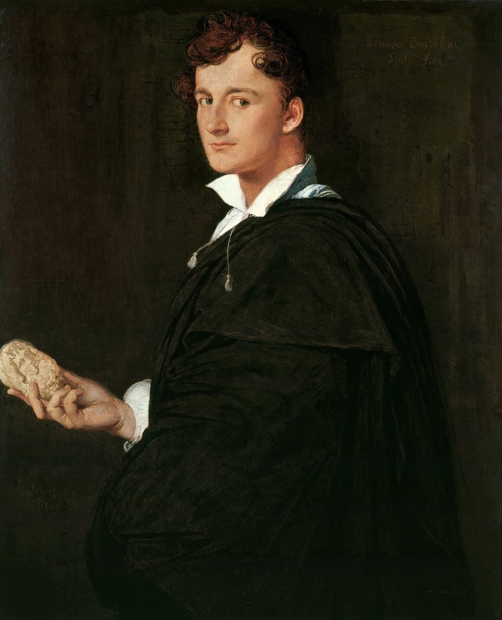 Portrét sochaře Lorenza Bartoliniho 1777-1850, 1806. od Jean Auguste Dominique Ingres