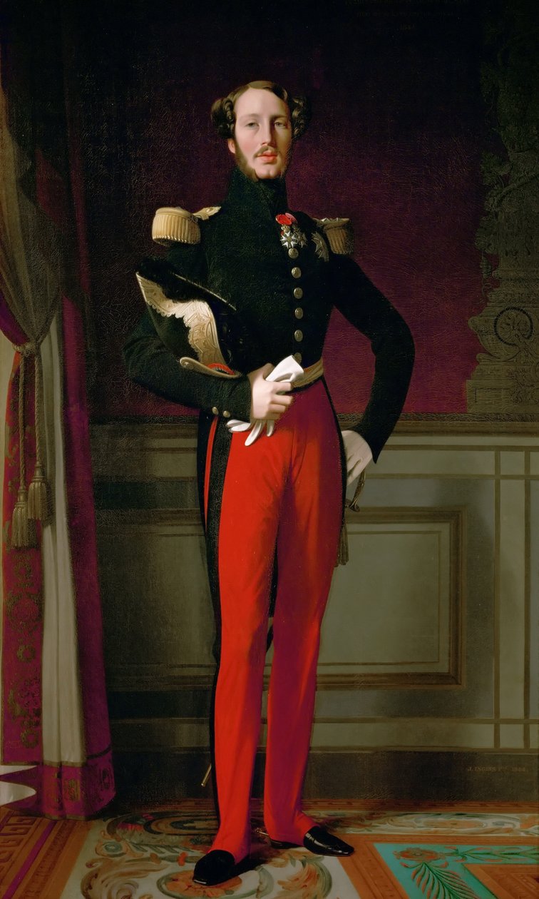 Princ Ferdinand Philippe, vévoda z Orléans 1810-1842 od Jean Auguste Dominique Ingres