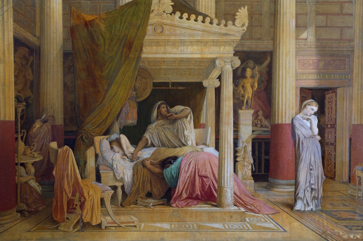 Stratonice aneb Antiochova nemoc Jean Auguste Dominique Ingres (1780-1867) od Jean Auguste Dominique Ingres