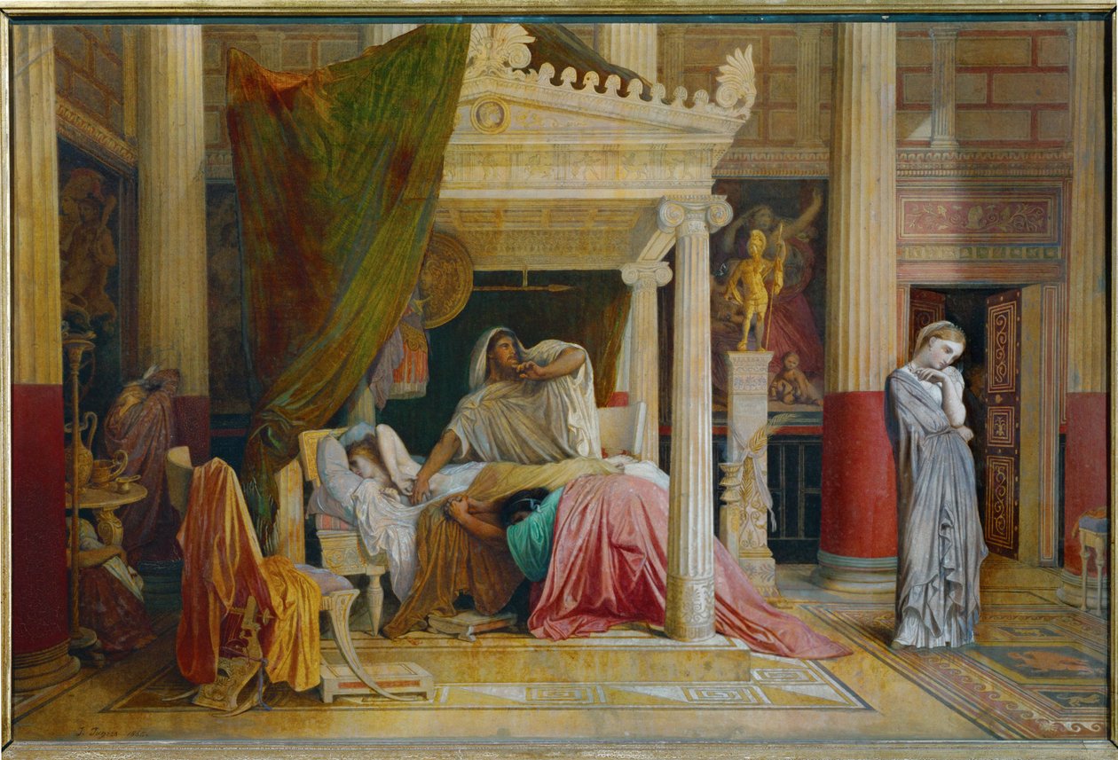 Stratonice aneb Antiochova nemoc od Jean Auguste Dominique Ingres