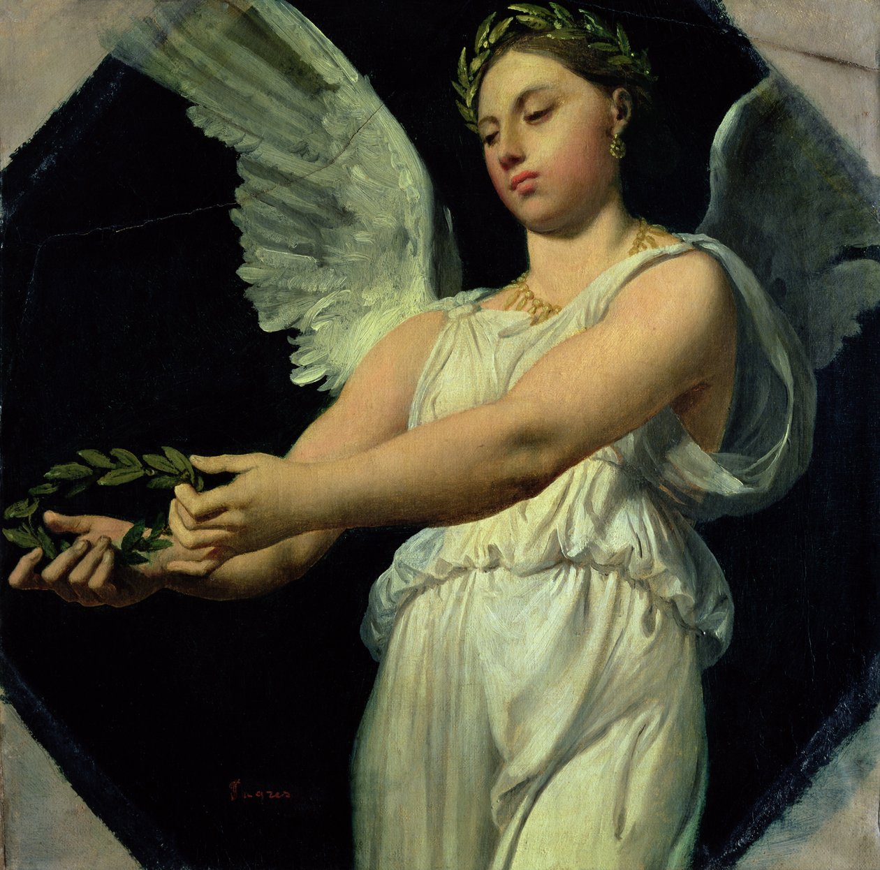 Studie o vítězství pro apoteózu Homéra, 1826-27 od Jean Auguste Dominique Ingres