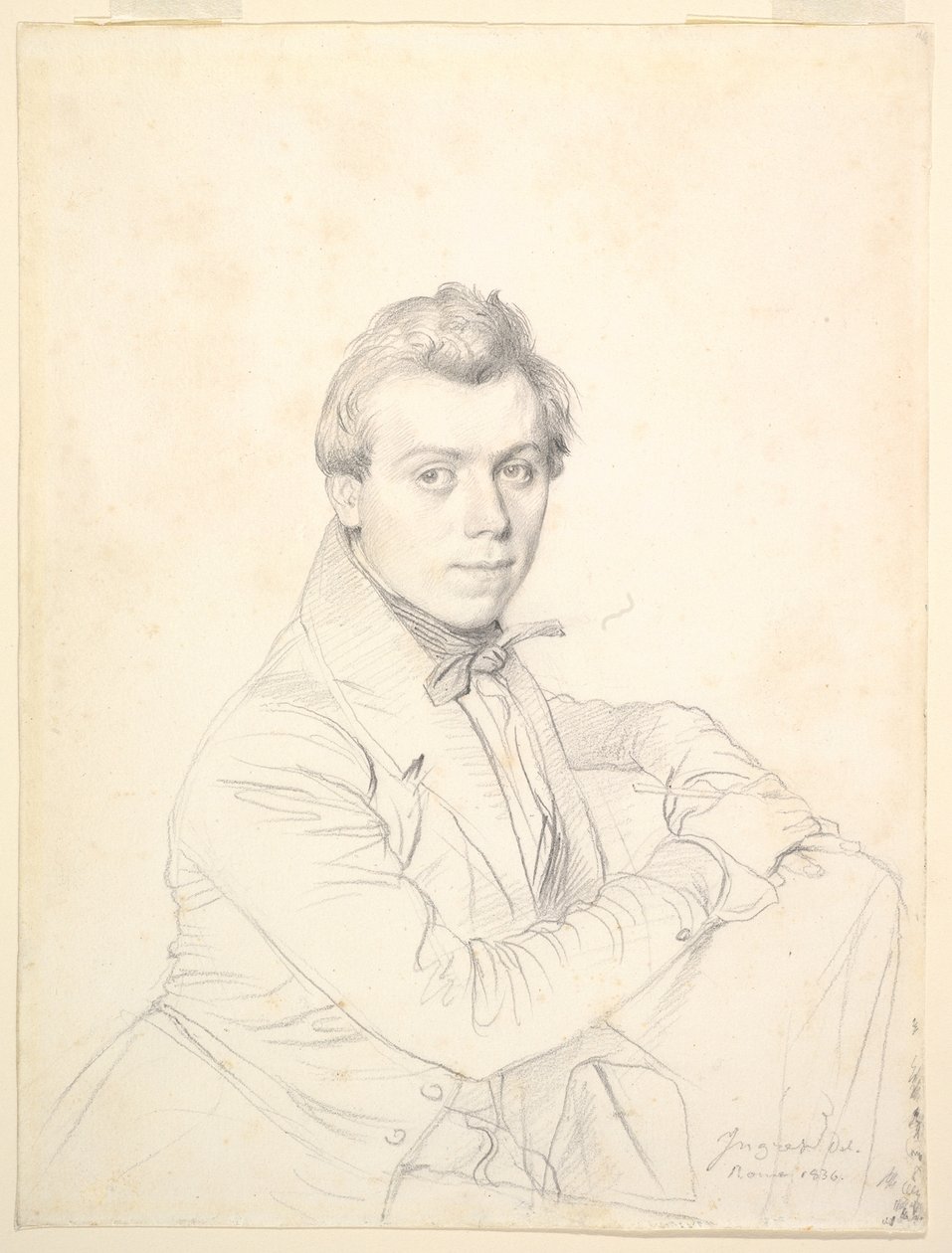 Architekt Charles-Victor Famin od Jean Auguste Dominique Ingres
