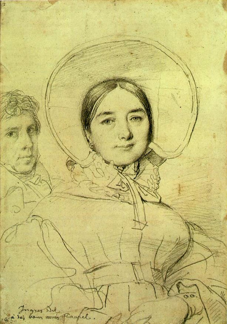 Umělec a jeho žena, 1830 od Jean Auguste Dominique Ingres
