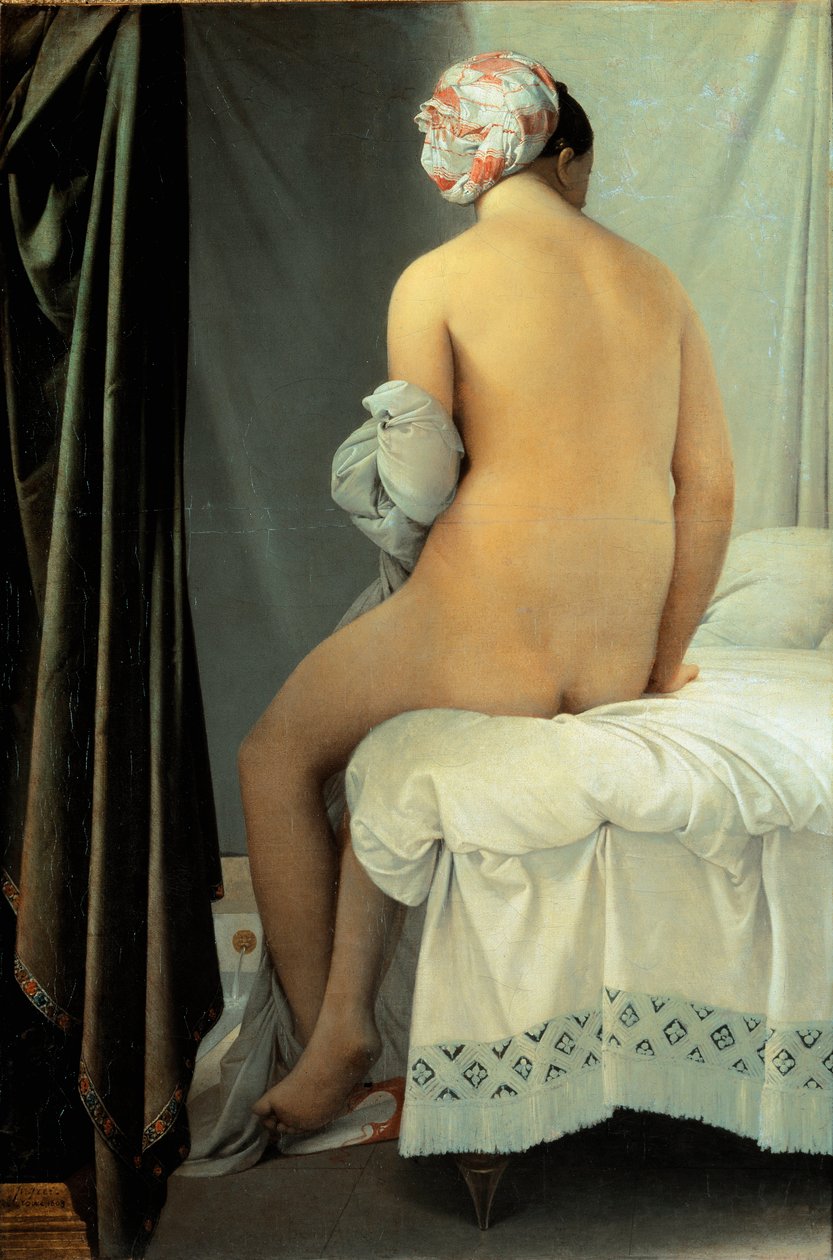 Koupelna, známá jako Valpincon Bather od Jean Auguste Dominique Ingres