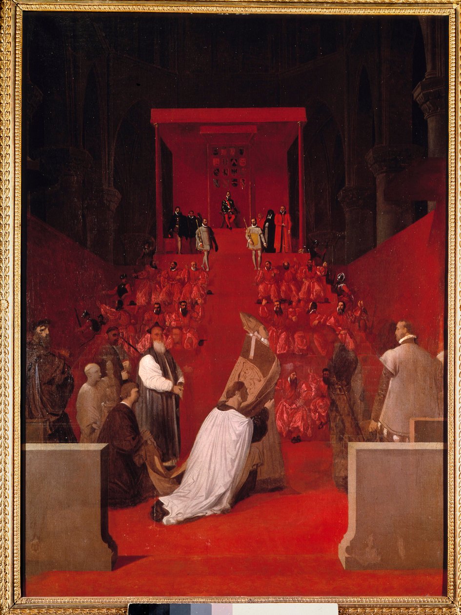 Vévoda z Alby má kostel sv. Gudule z Bruselu Ferdinand Alvare z Toleda od Jean Auguste Dominique Ingres
