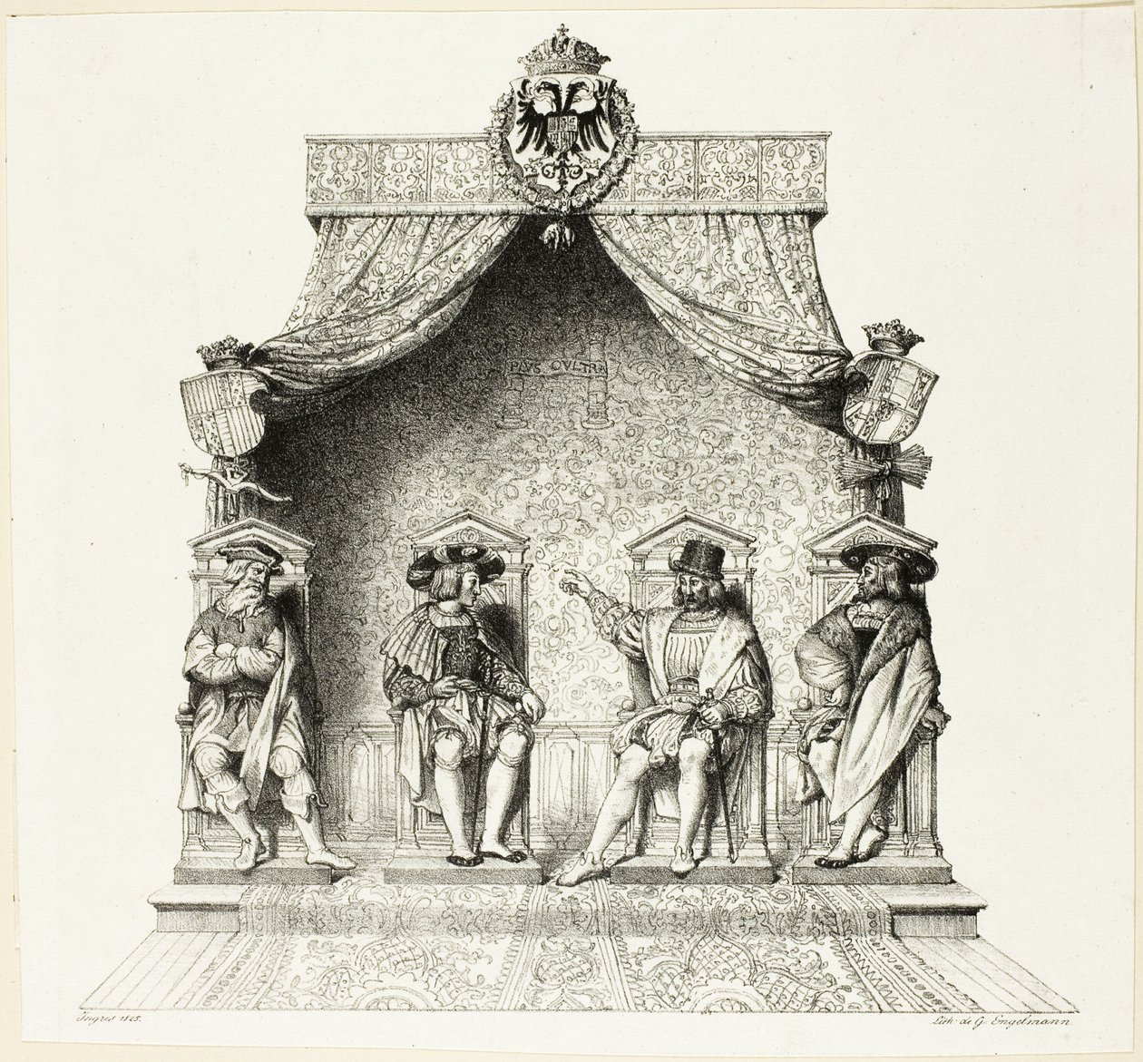 Čtyři magistráty v Besançonu od Jean Auguste Dominique Ingres