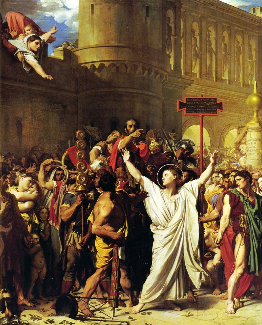 Umučení svatého Symforiana, 1834 od Jean Auguste Dominique Ingres