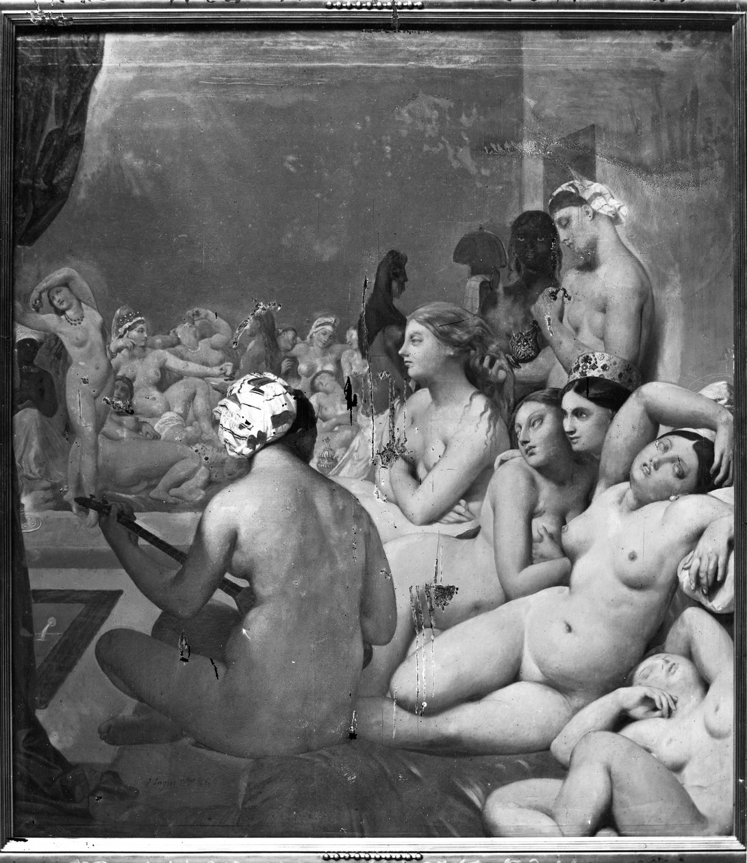 Turecké lázně, 7. října 1859 od Jean Auguste Dominique Ingres