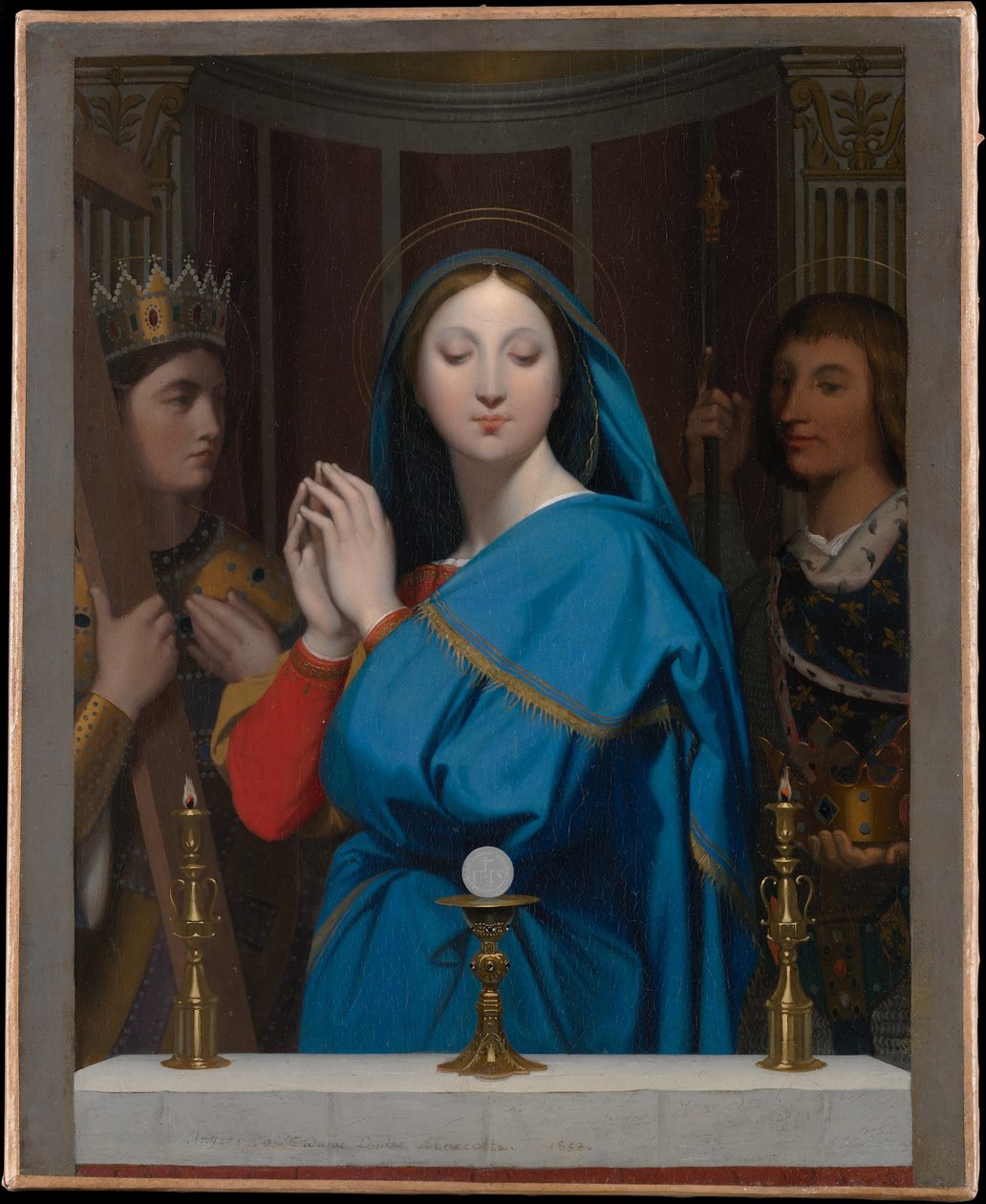 Panna klanící se hostiteli od Jean Auguste Dominique Ingres