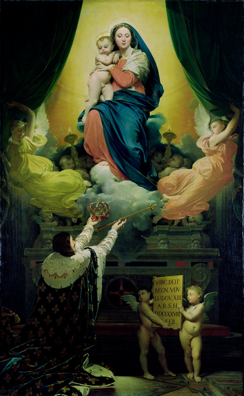 Slib Ludvíka XIII. (1601-43) 1824 (olej na plátně) od Jean Auguste Dominique Ingres
