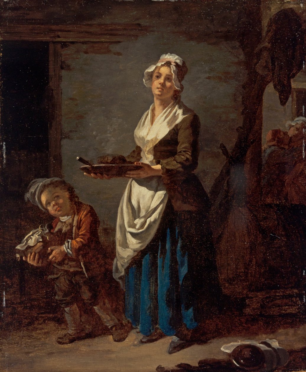 Pokojská v kuchyni a pokojská v kuchyni od Jean Baptiste (1728 1806) Charpentier