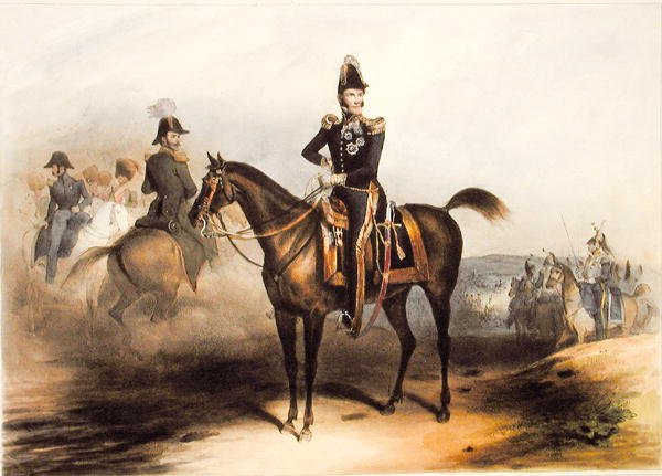 Jezdecký portrét belgického krále Leopolda I. (1790-1865). od Jean Baptiste (after) Madou