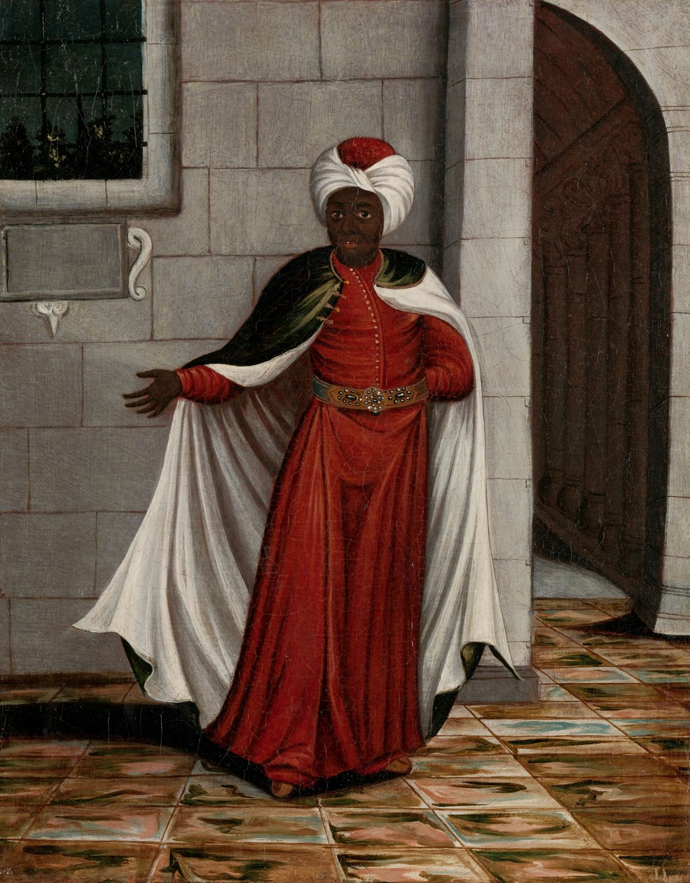 Kislar Aghassi, náčelník černých eunuchů sultána od Jean Baptiste (circle of) Vanmour
