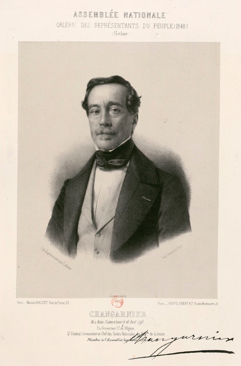Národní shromáždění, galerie zástupců lidu - Nicolas Changarnier od Jean Baptiste Adolphe Lafosse