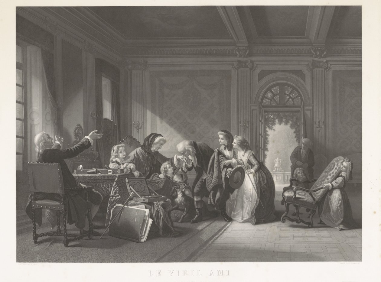 Starý přítel (název na předmětu) od Jean Baptiste Alfred Cornilliet