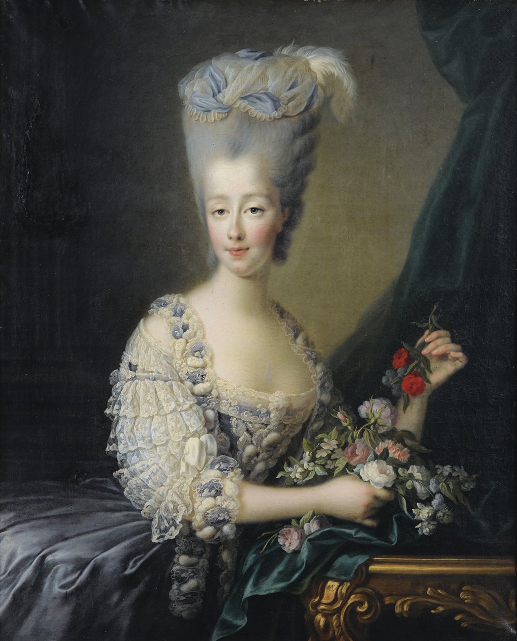 Princezna Marie Terezie Savojská 1756-1805, hraběnka z Artois od Jean Baptiste André Gautier Dagoty