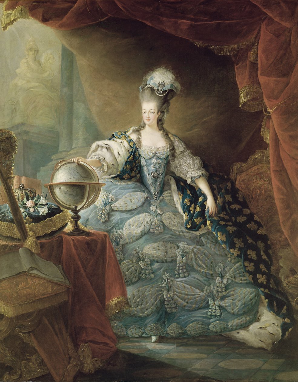 Portrét Marie Antoinetty (1755-93) francouzské královny, 1775 od Jean Baptiste Andre Gautier D
