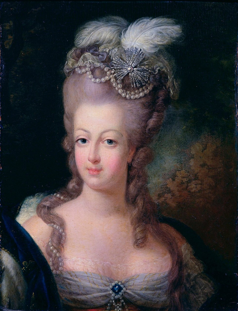 „Portrét francouzské královny Marie Antoinetty“, 1775 od Jean Baptiste Andre Gautier D