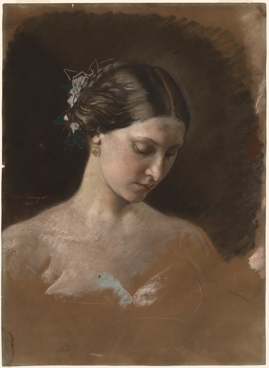 Portrét ženy, c. 1889-1899. od Jean Baptiste Antoine Emile Béranger